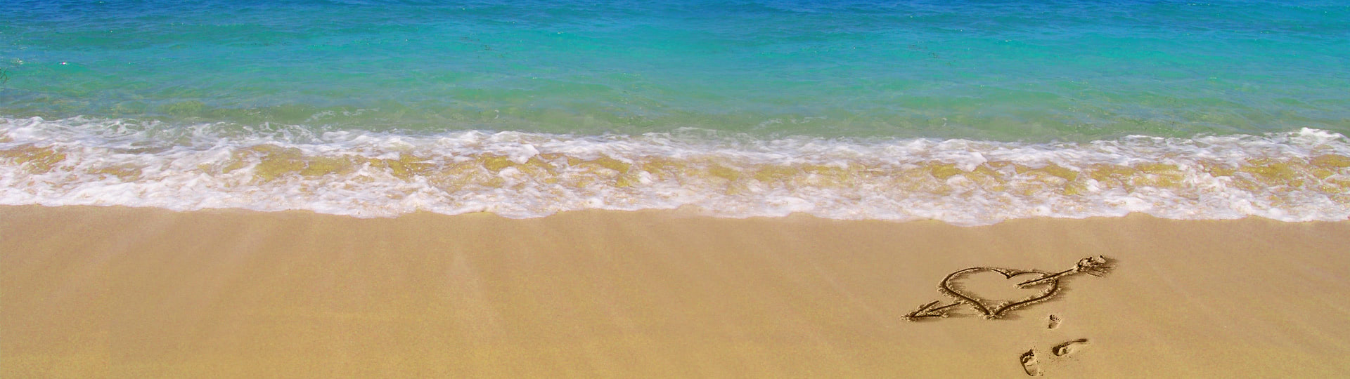 heart in sand facebook cover